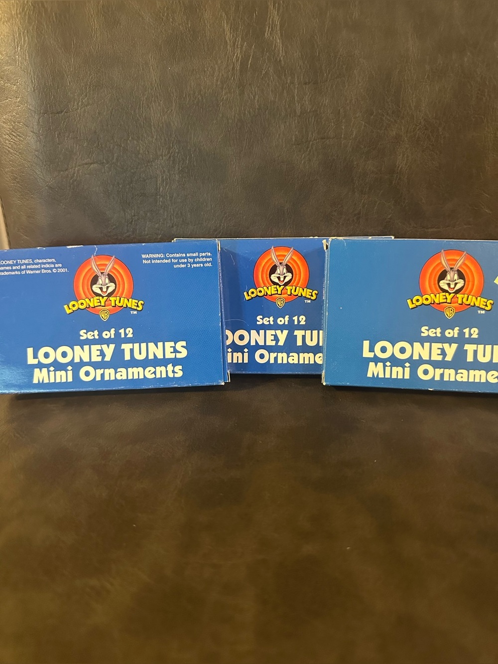 Collectible Warner Bros. Looney Tunes Mini Ornaments Set of 12 (3 Boxes)